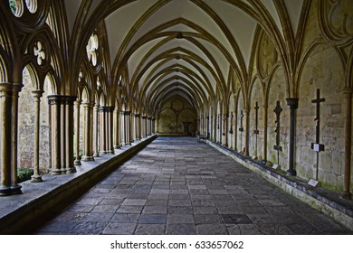 Old gothic corridor