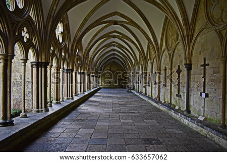 Old gothic corridor