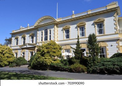 The Old Government House In Auckland, New Zealand. No People. Copy Space