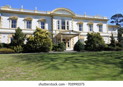 The Old Government House In Auckland, New Zealand. No People. Copy Space