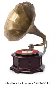 Old Gramophone With CD