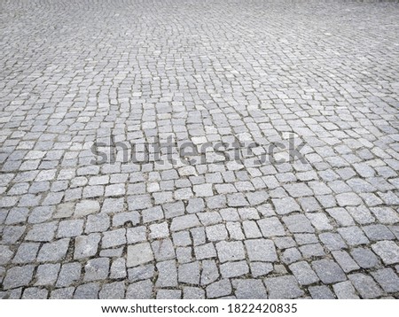 old granite pavement, natural stone background