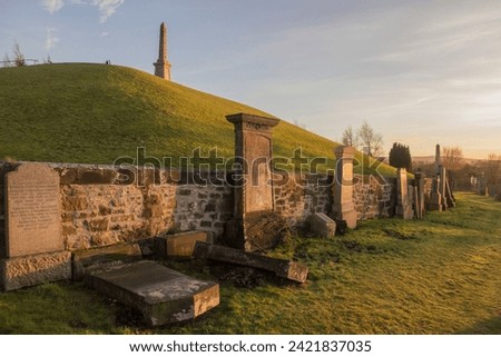 Old Graves on Strathaven Cemetery, South Lanarkshire, Scotland