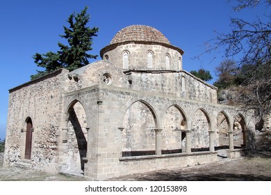 Old Greek Church In Antifonidis Monastery In North Cyprus