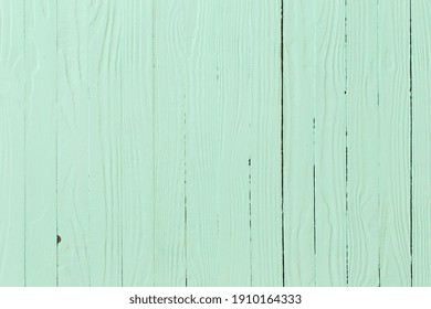 Old Green Painted Wooden Background