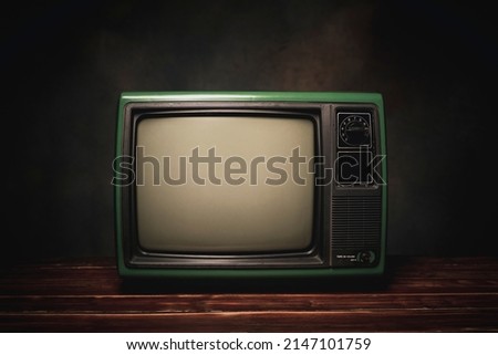 Similar – 70s television set in front of wooden wall