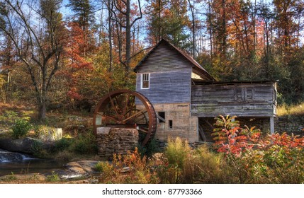 Old Gristmill In North Georgia, USA.