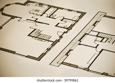 Old Ground-plan From Single Family House