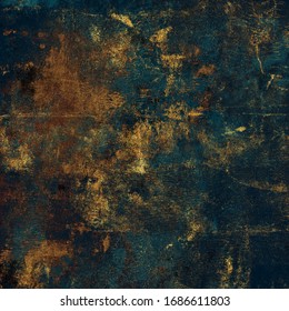 Old Grunge Background With Gold