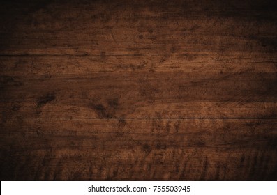 Old grunge dark textured wooden background,The surface of the old brown wood texture - Shutterstock ID 755503945