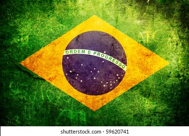An old grunge flag of Brazil state - Shutterstock ID 59620741