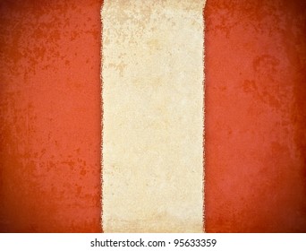 Old Grunge Paper With Peru Flag Background