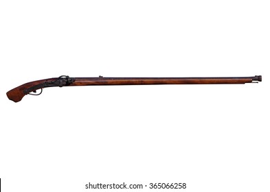 Old Gun Matchlock Of Japan