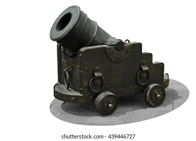 Old Gun Mortar Type On Wooden Stock Photo 439446727 | Shutterstock