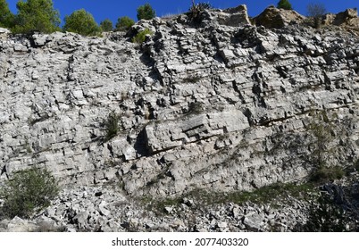 An Old Gypsum Quarry (Miocene, Vilobí Del Penedès, Barcelona).