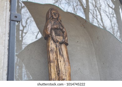 Old Hail Mary Sculpture