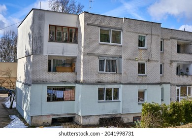 Old Half Renovated Soviet Style Apartment Building