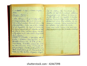 Old Handwritten Recipe For Orange-liquor And Eggnog