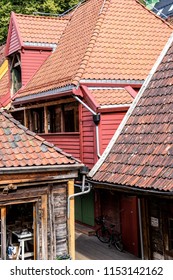 Old Hansa Quarter Brygen In Bergen, Norway	