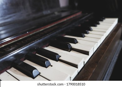 Old Harpsichord With Sunken Keys