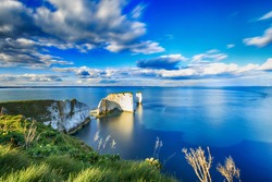 Old Harry Rocks In Dorset. Part Of The Jurassic Coast, A World Heritage Site