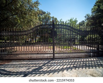 Old And Heavy Solid Iron Gate