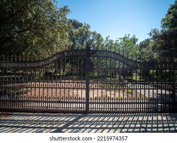 Old And Heavy Solid Iron Gate