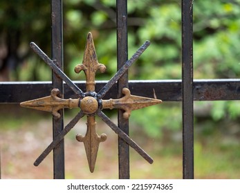 Old And Heavy Solid Iron Gate