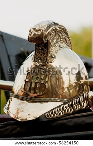 an old helmet of the firebrigade