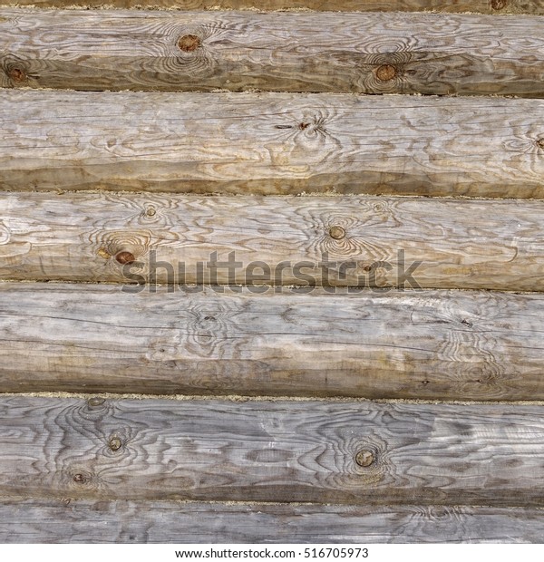 Old Hewn Natural Log Cabin Barn Stock Photo Edit Now 516705973