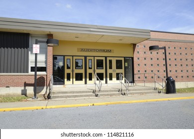 Old High School Auditorium Entrance