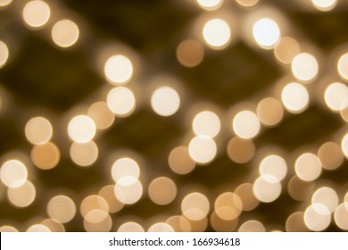 Old Historic Broadway Theater Marquee Ceiling With Blurred Defocused Bokeh Blinking Lights 