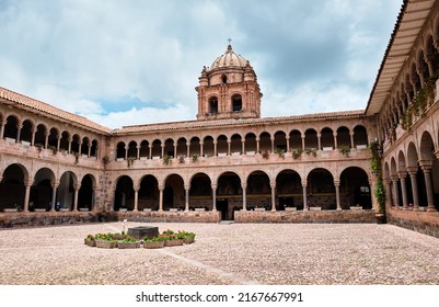 Old Historic Building. Coricancha In Cusco, Peru