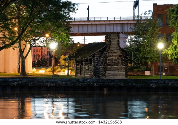 Old Historic Cabin Settlers Landing Along Stock Photo Edit Now