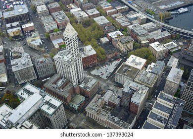 A Old Historic Smith Tower In Seattle