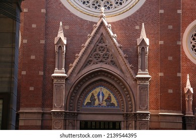 Old Historic St. Anthony's Catholic Church. Istanbul Istiklal Street