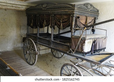 Old Horse Drawn Carriage Coach Hearse 