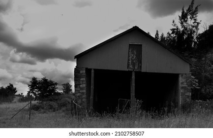 Old Horse Stable In Abandoned Ghost Town