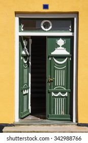 Old House Door In Ribe, Southern Jutland, Denmark