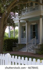 An Old House At Heritage Park, Corpus Christi, TX, USA