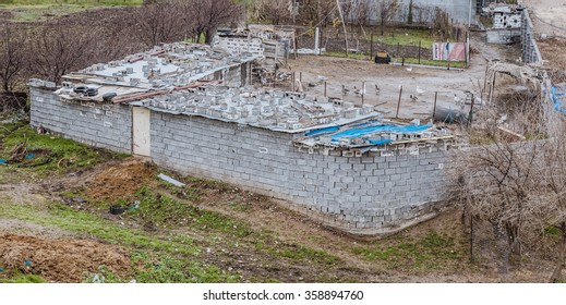 Old House In Iraqi Countryside Used By Farmers For Keeping Farm Animals Inside 