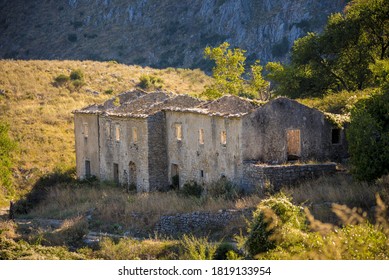 Old house in Sinies Village in Corfu, Greece