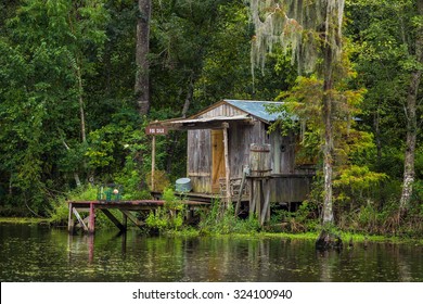 Old House In A Swamp In New Orleans Louisiana USA