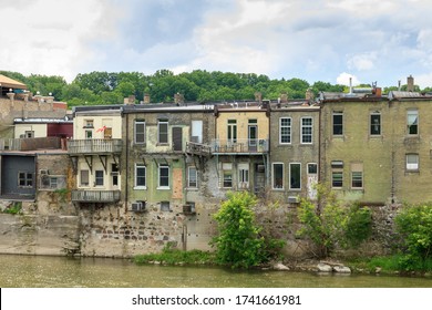 Old Houses Along The Grand River, Ontario