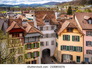Old Houses In The Old City Of Aarau
