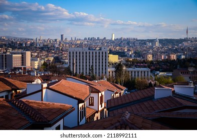 Old  Houses And City Of Ankara View From Turkey