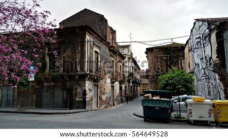 old houses ghetto streets