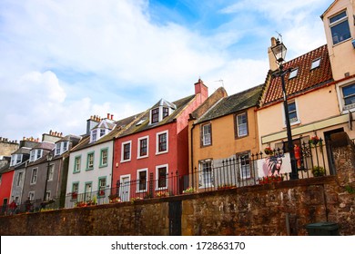 Old Houses In Queensferry Near Edinburgh, Scotland