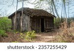 Old hut in the forest
