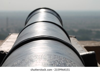 Old Indian canon in a fort